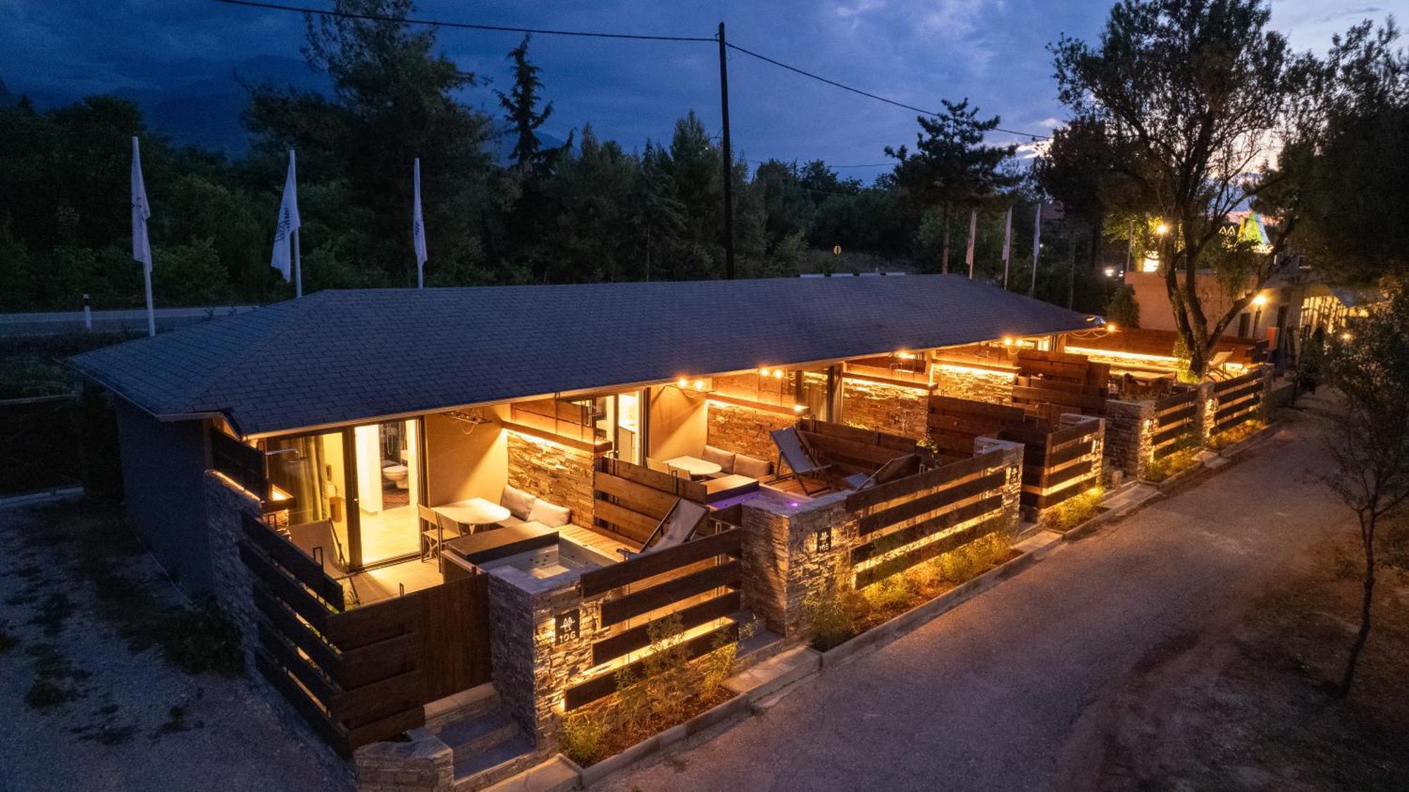 Sylvia Camping & Luxury Suites, Panel Hospitality Homes & Villas Litochoro Exterior photo