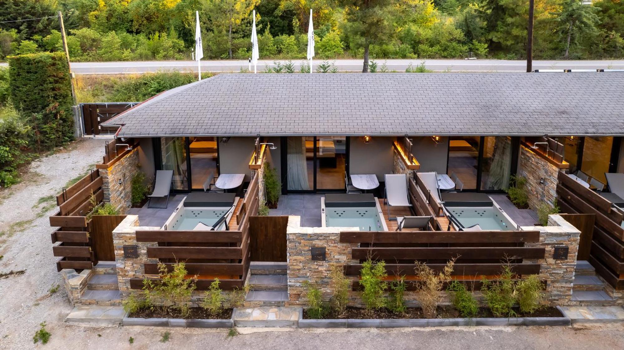 Sylvia Camping & Luxury Suites, Panel Hospitality Homes & Villas Litochoro Exterior photo