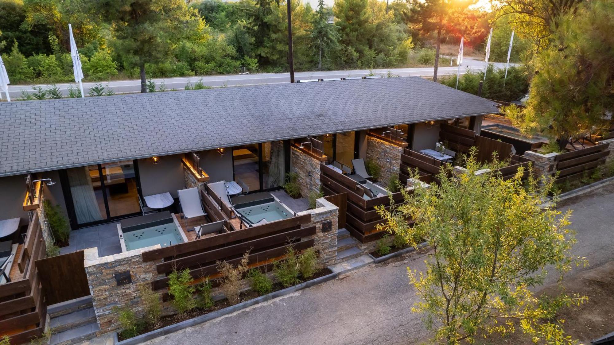 Sylvia Camping & Luxury Suites, Panel Hospitality Homes & Villas Litochoro Exterior photo