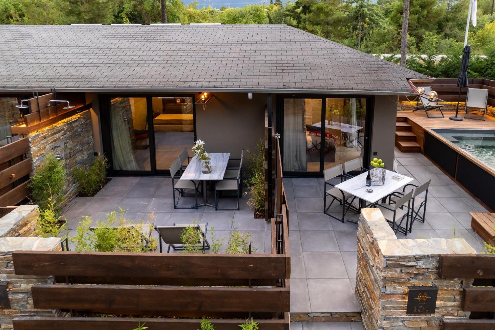 Sylvia Camping & Luxury Suites, Panel Hospitality Homes & Villas Litochoro Exterior photo