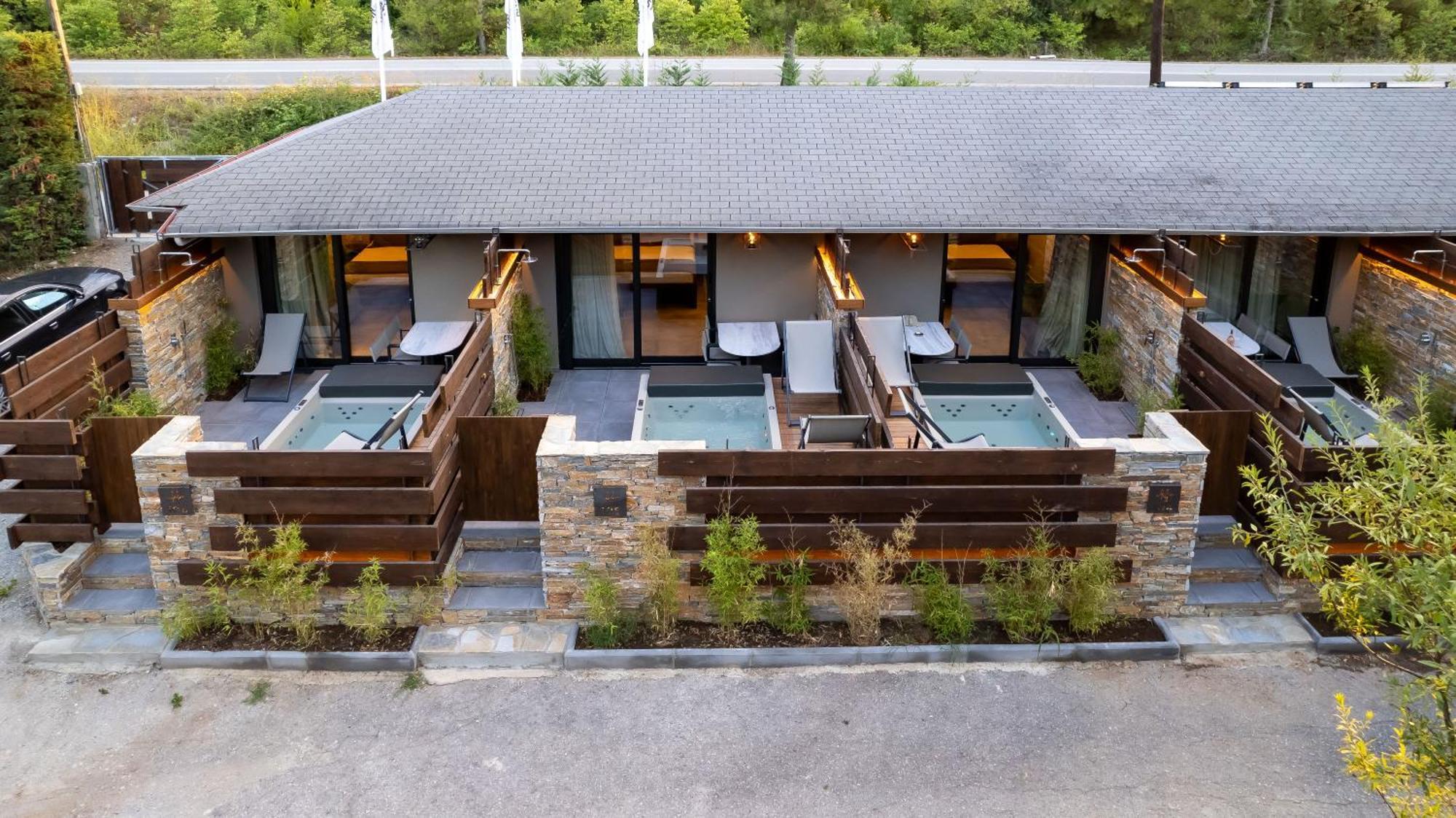 Sylvia Camping & Luxury Suites, Panel Hospitality Homes & Villas Litochoro Exterior photo