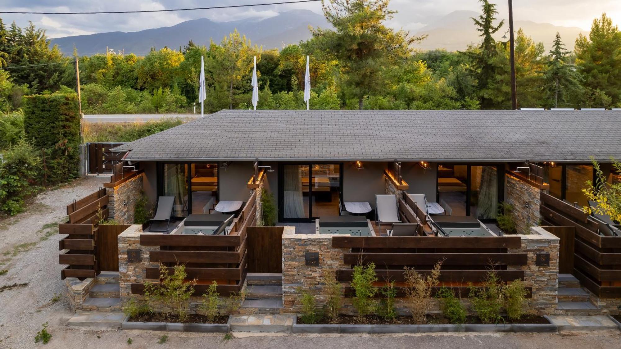 Sylvia Camping & Luxury Suites, Panel Hospitality Homes & Villas Litochoro Exterior photo